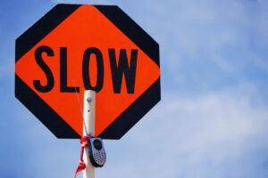 SLOW DOWN right away. It’s good for your health